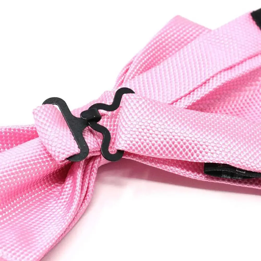 Selini New York - Poly Woven Men's Banded Bow Tie and Hanky Set - BTH6308